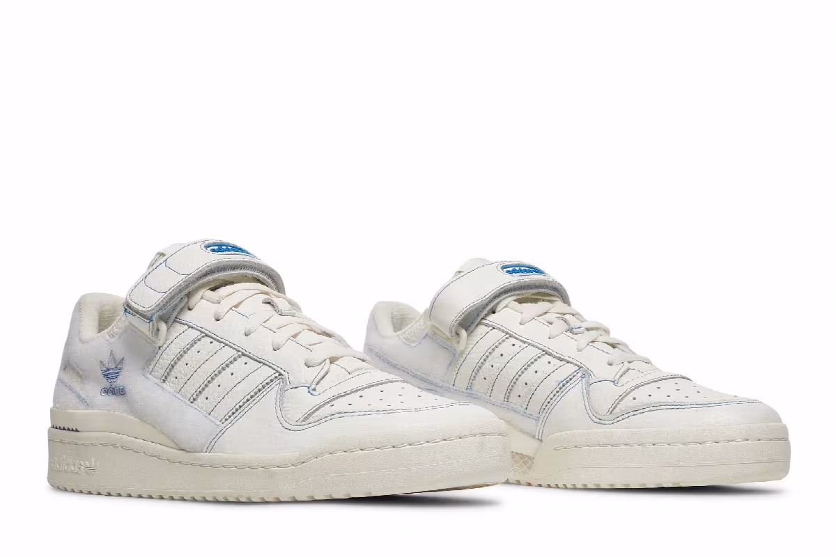 adidas Forum Low Off White Blue Bird, view 9