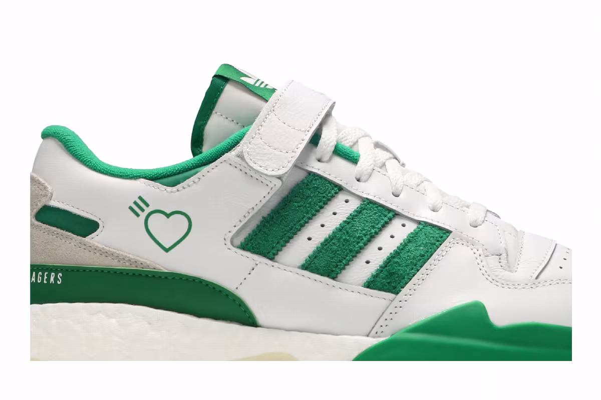 Human Made x adidas Forum Low Green, view 3