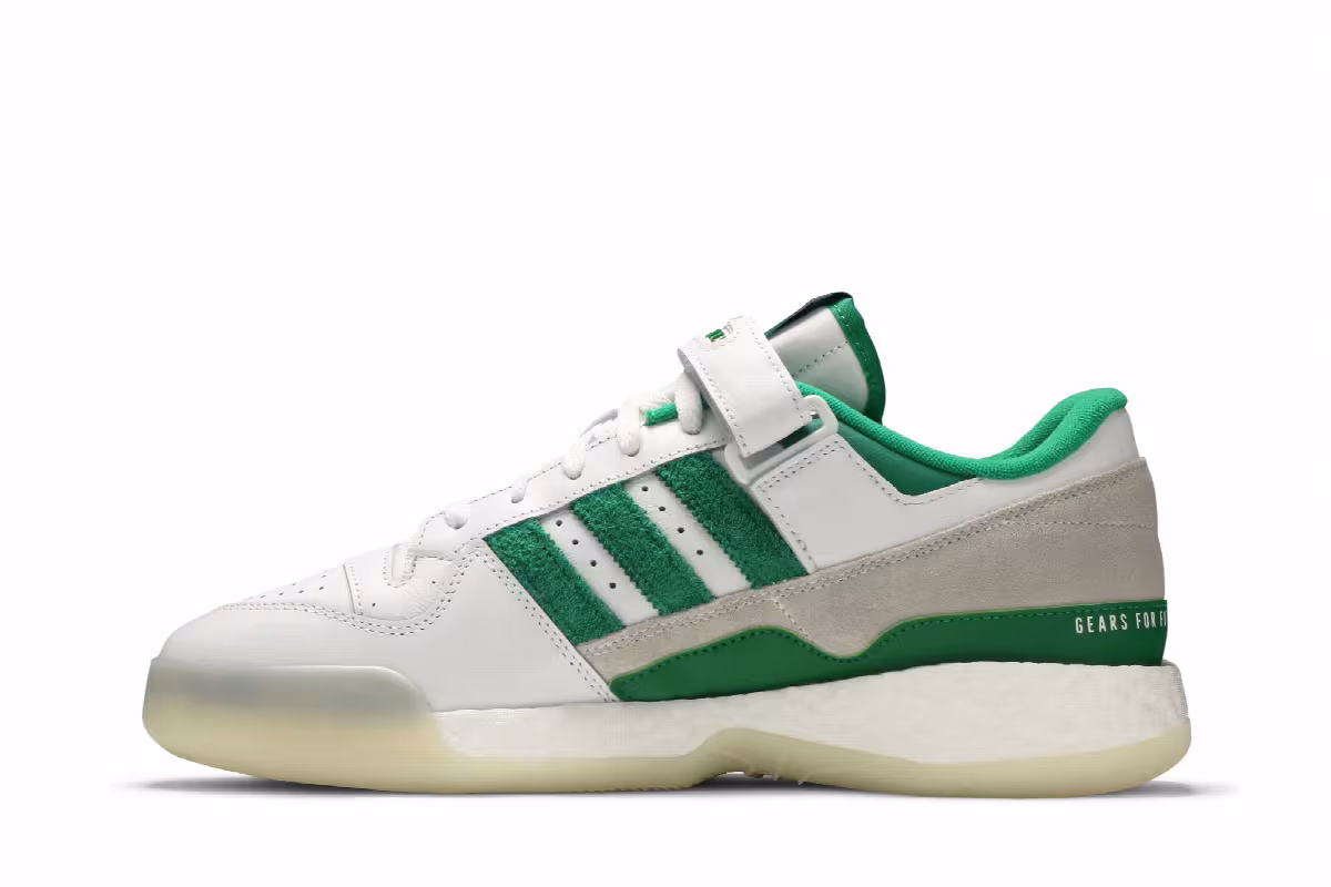 Human Made x adidas Forum Low Green, view 4