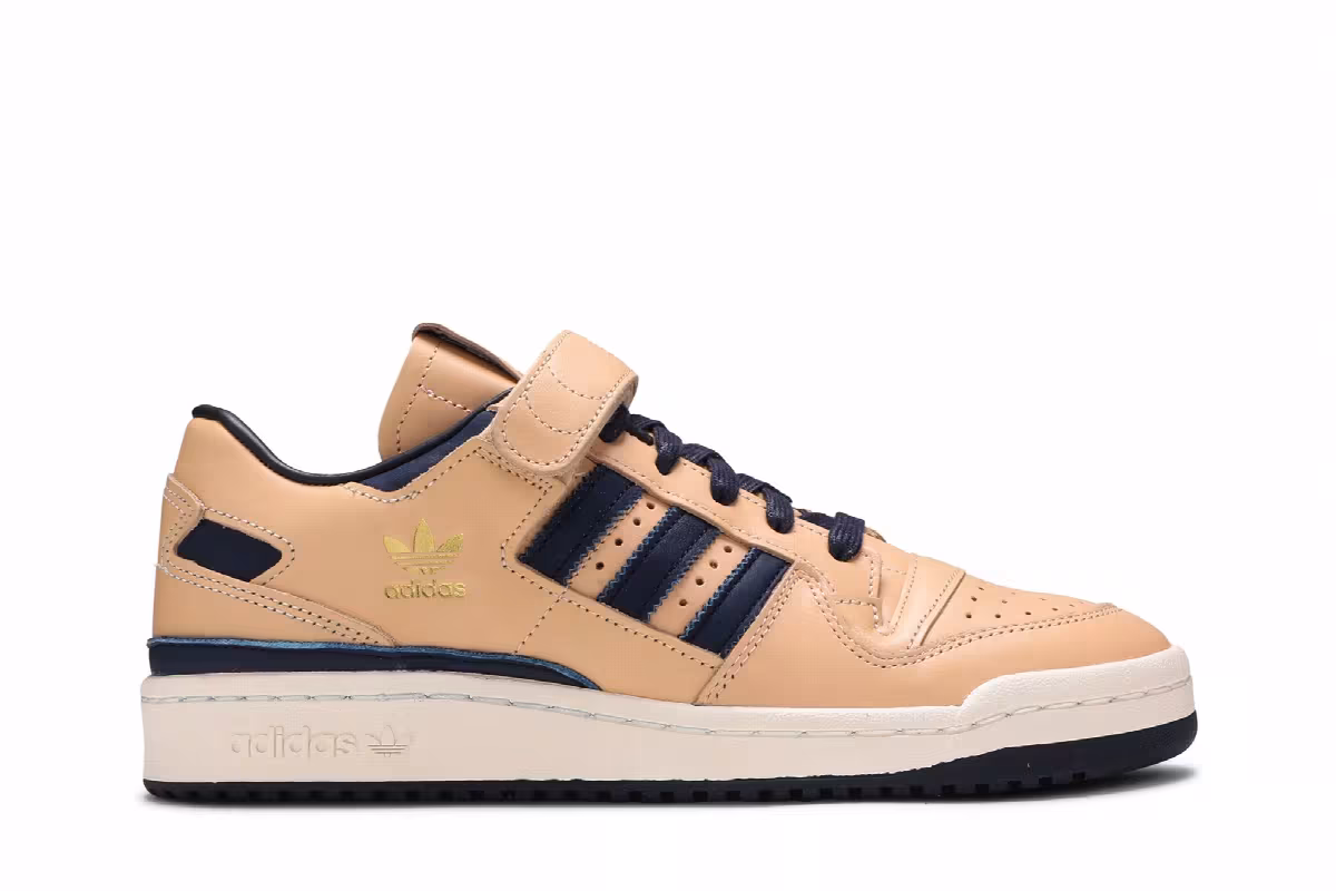 Adidas Forum 84 Low Tan Blue, view 2