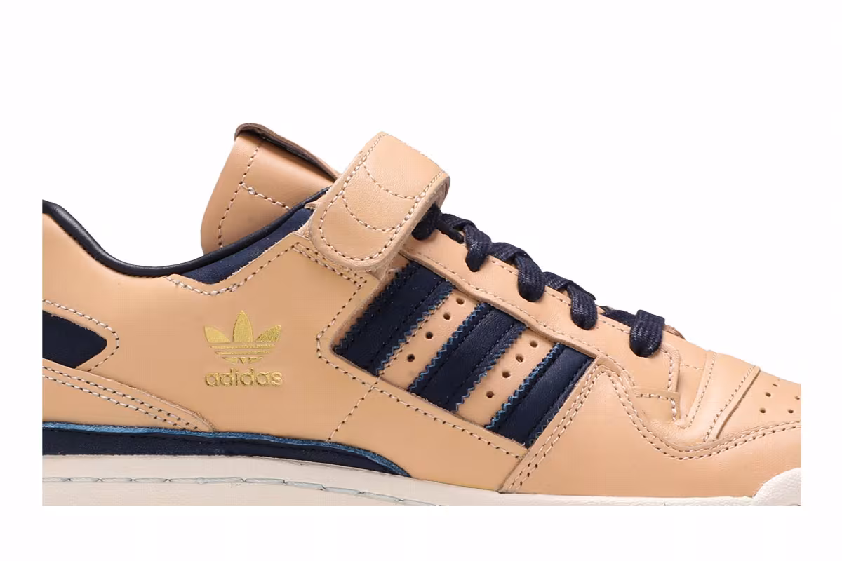 Adidas Forum 84 Low Tan Blue, view 3