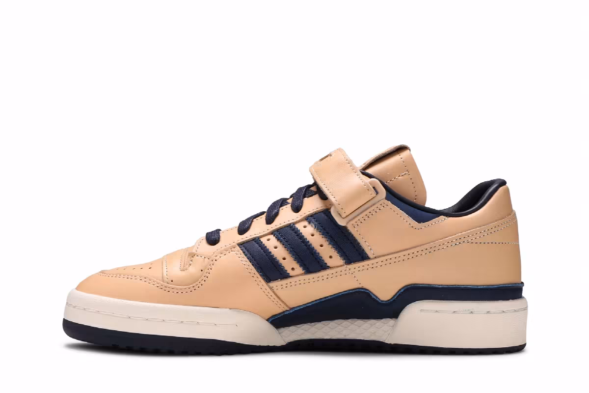 Adidas Forum 84 Low Tan Blue, view 4