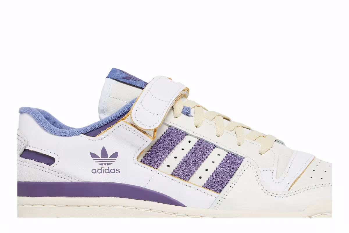 adidas Forum 84 Low White College Purple, view 3