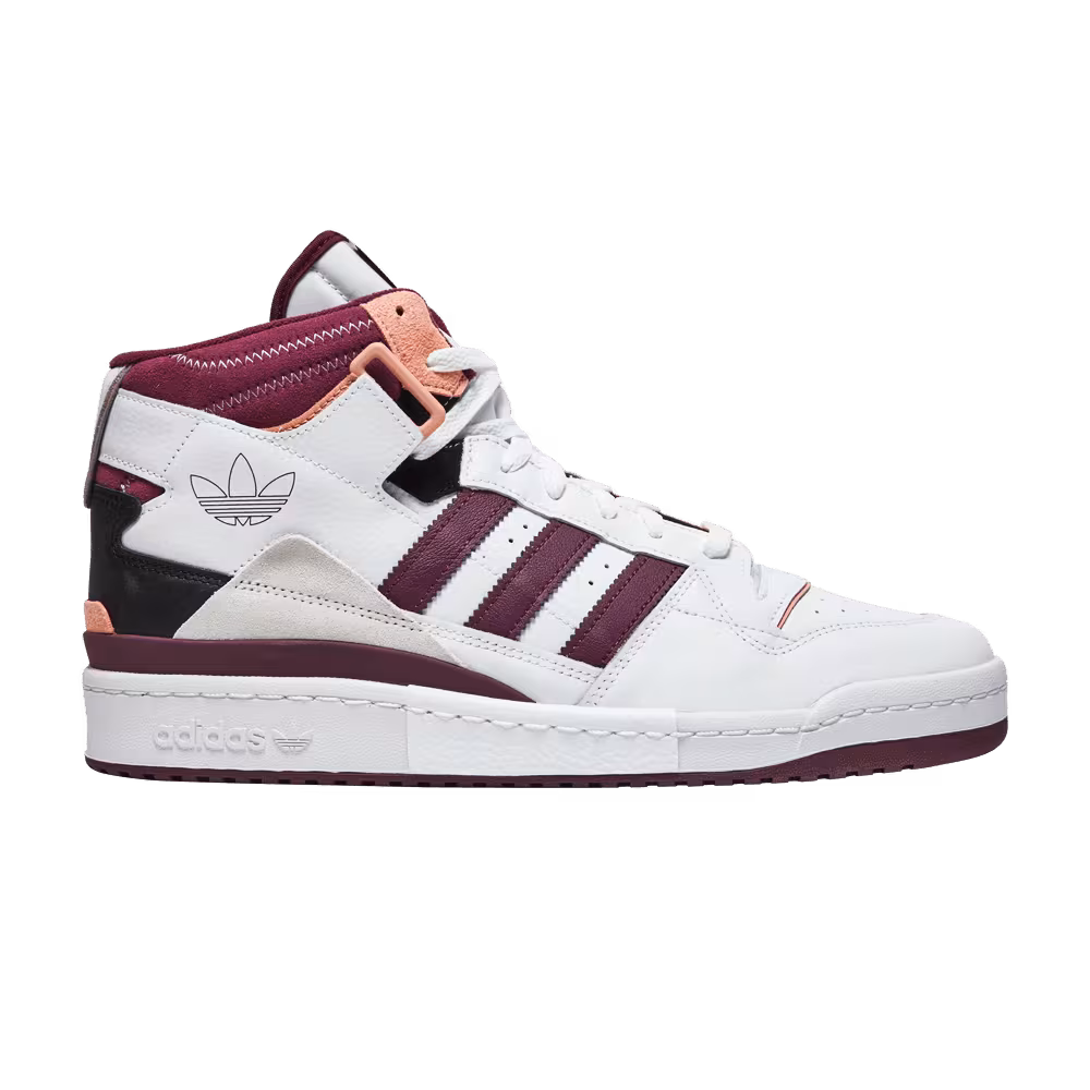 Adidas Forum Exhibit Mid White Victory Crimson