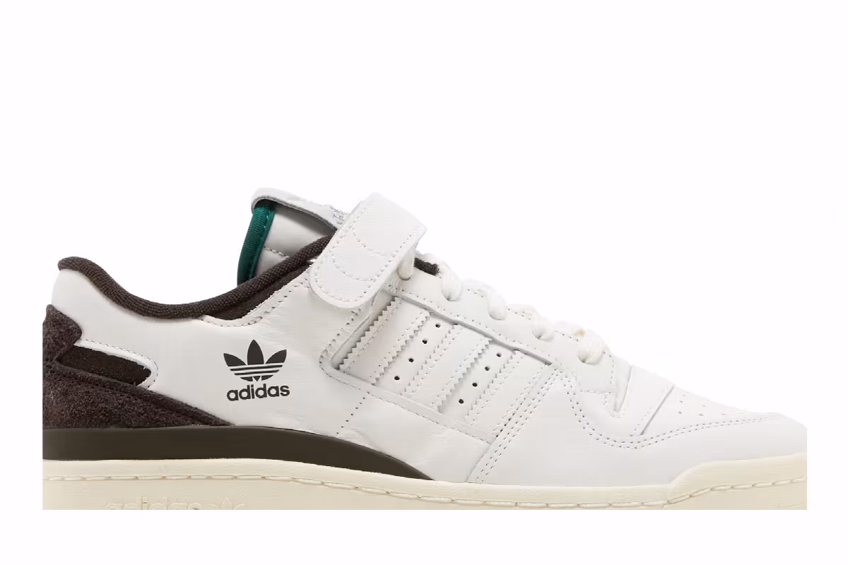 adidas Forum 84 Low Cream White Collegiate Green, view 3