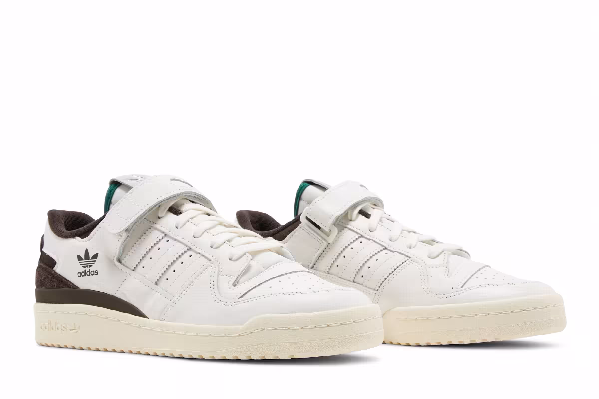 adidas Forum 84 Low Cream White Collegiate Green, view 9