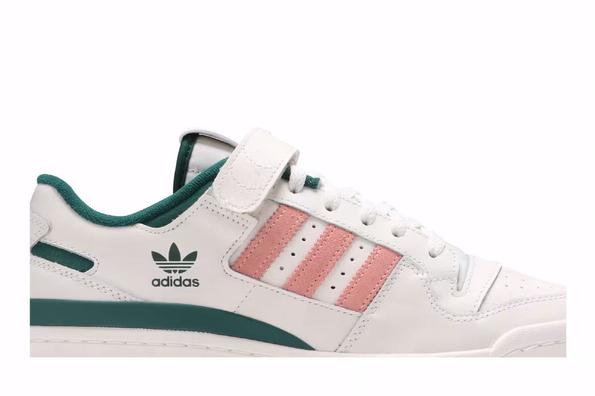 adidas Forum 84 Low Collegiate Green Glow Pink, view 3