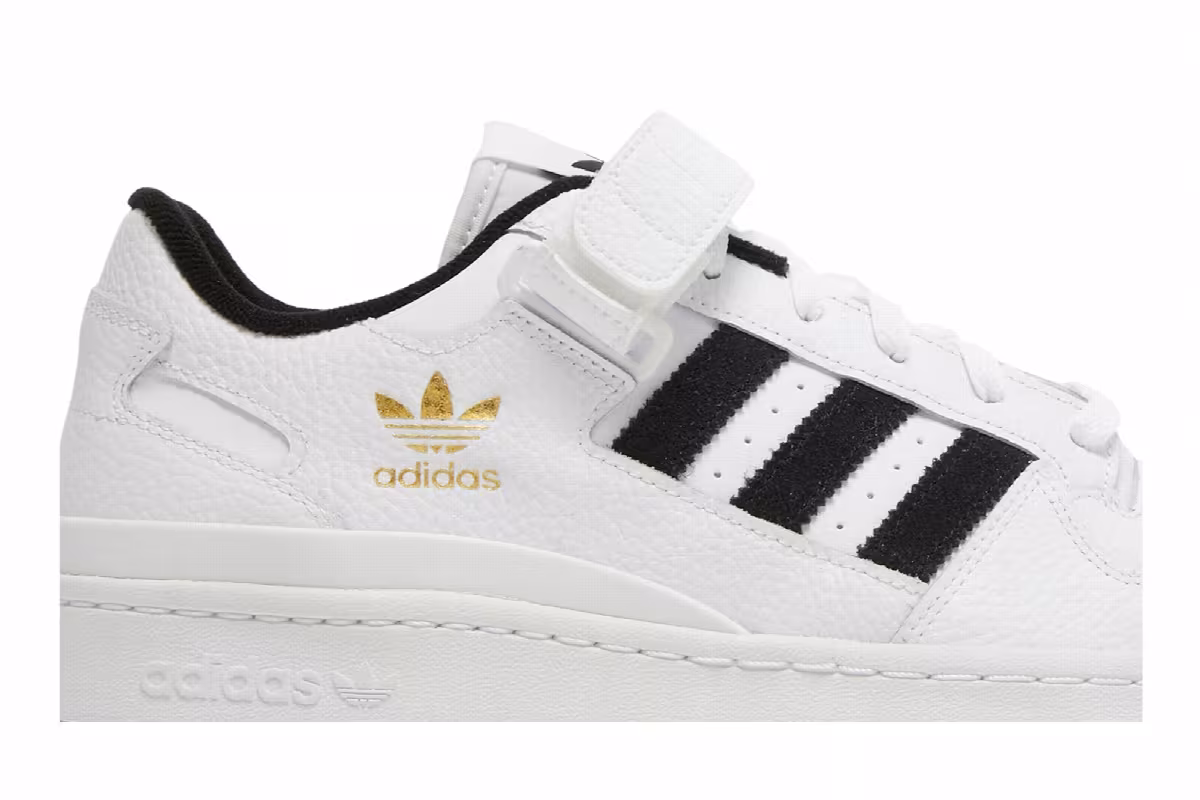 adidas Forum Low White Black, view 3