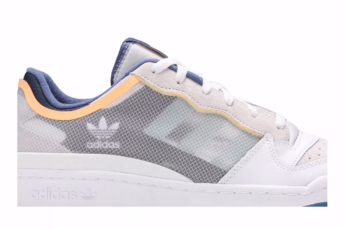 Adidas Forum Low TT White Crew Blue, view 3