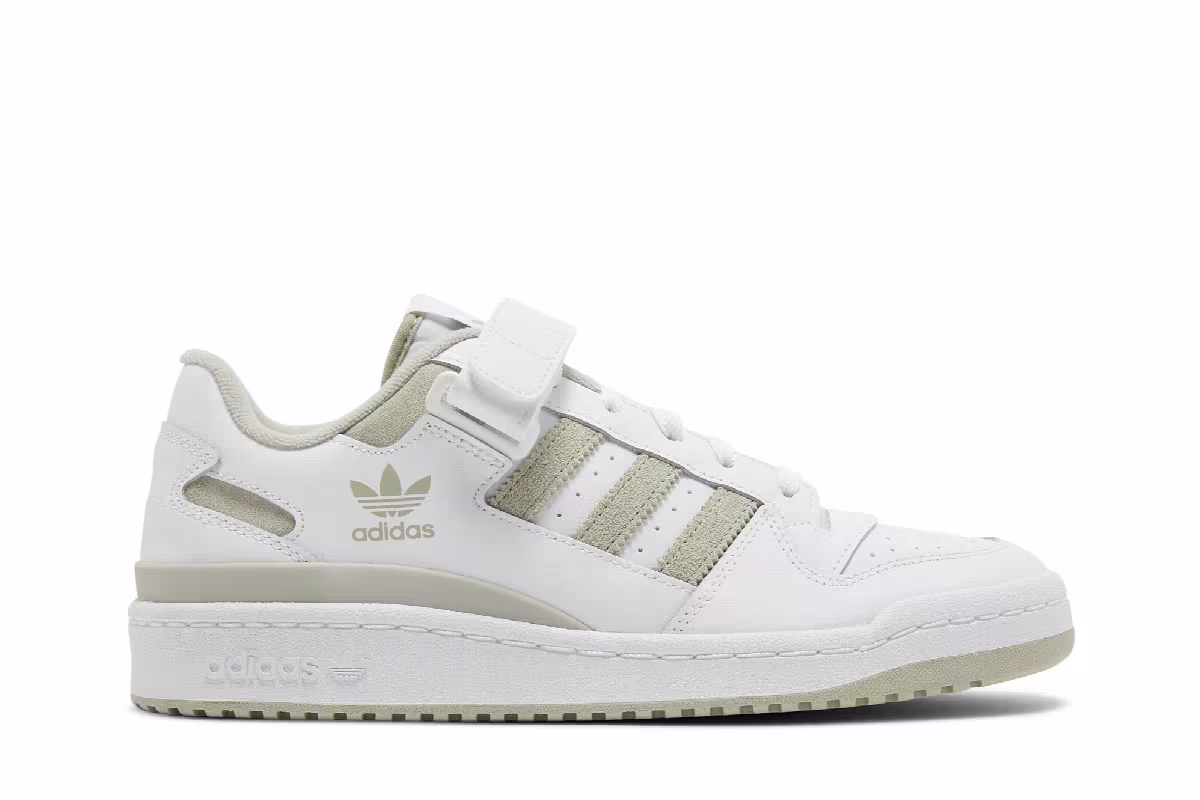 adidas Forum Low White Halo Green, view 2
