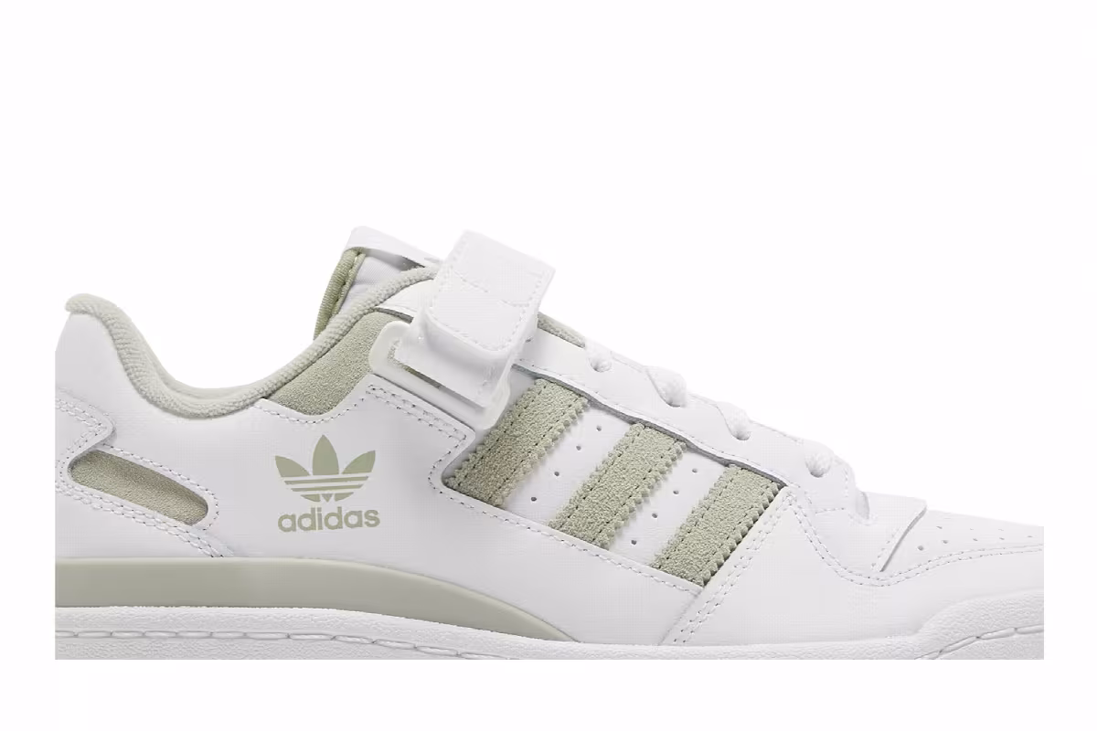 adidas Forum Low White Halo Green, view 3
