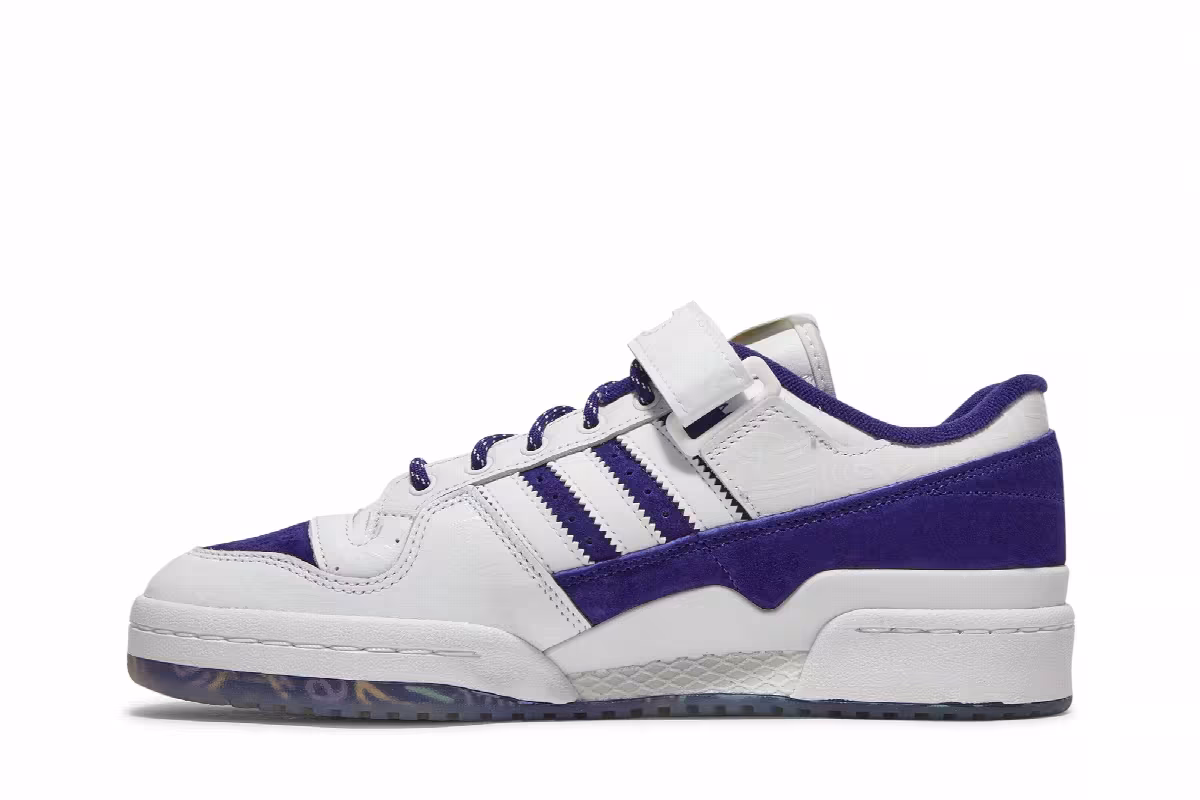 Donovan Mitchell x adidas Forum Low Collegiate Purple, view 4