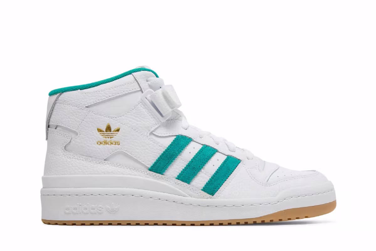 adidas Forum Mid White Teal, view 2