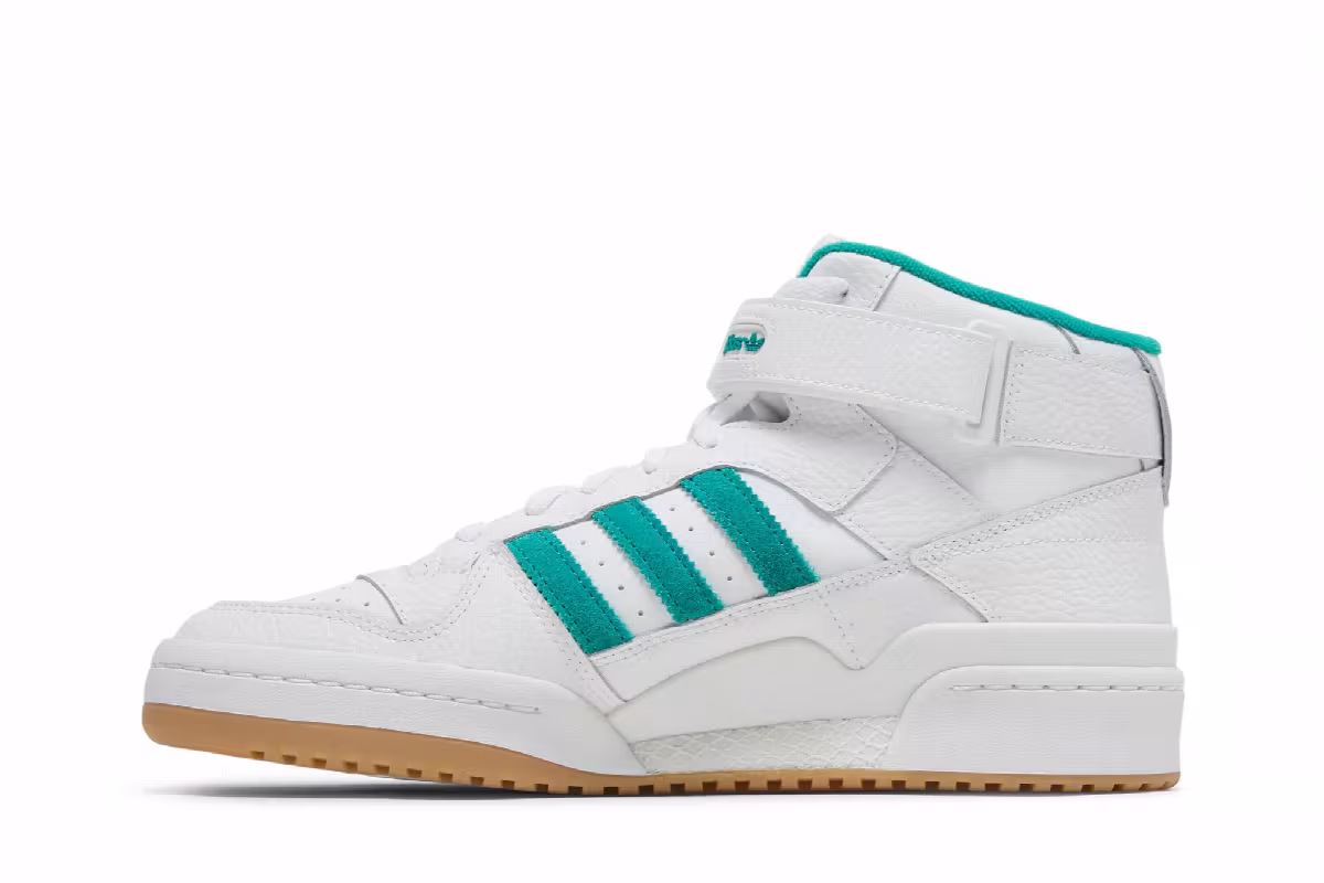 adidas Forum Mid White Teal, view 4