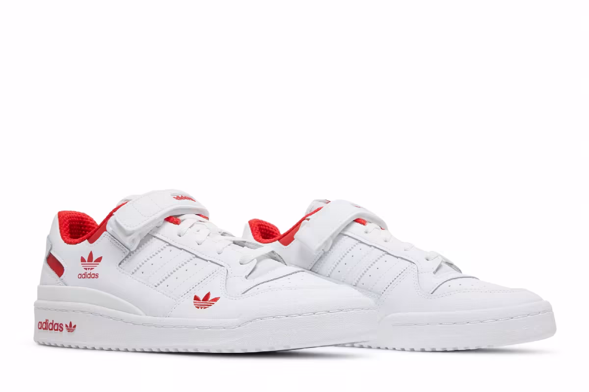adidas Forum Low Cloud White Red, view 9
