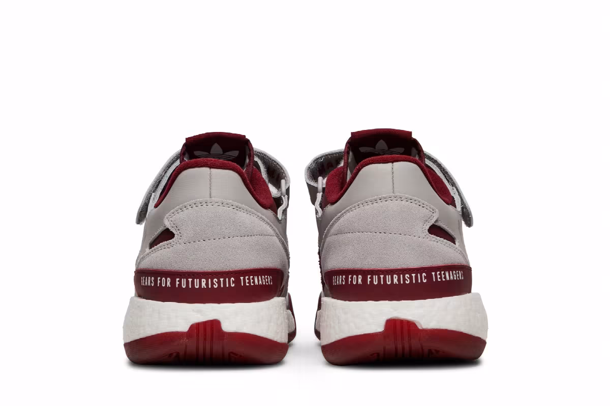 Human Made x adidas Forum Low Grey Burgundy, view 7