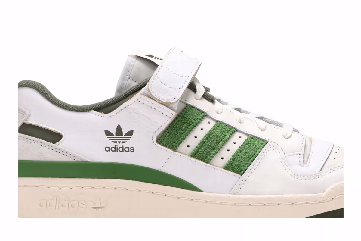 adidas Forum 84 Low White Crew Green, view 3