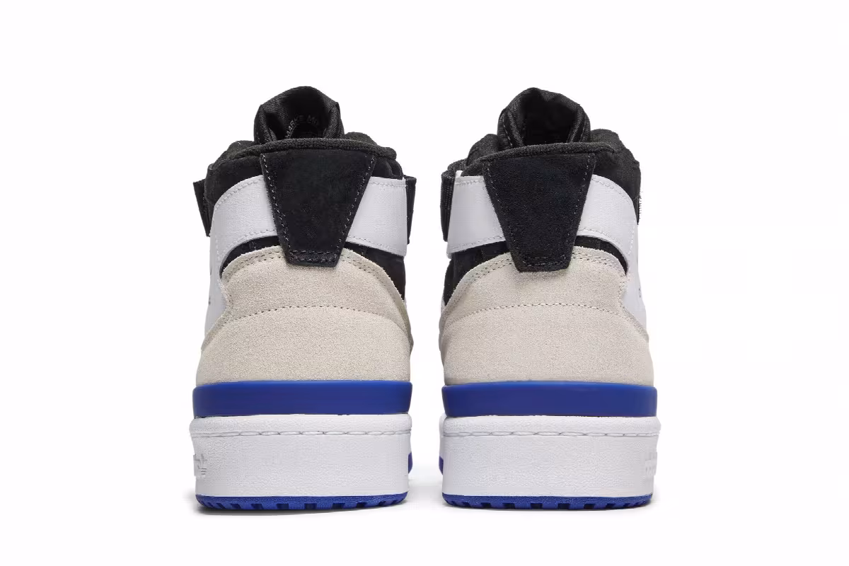 Adidas Forum Mid White Royal Blue, view 7