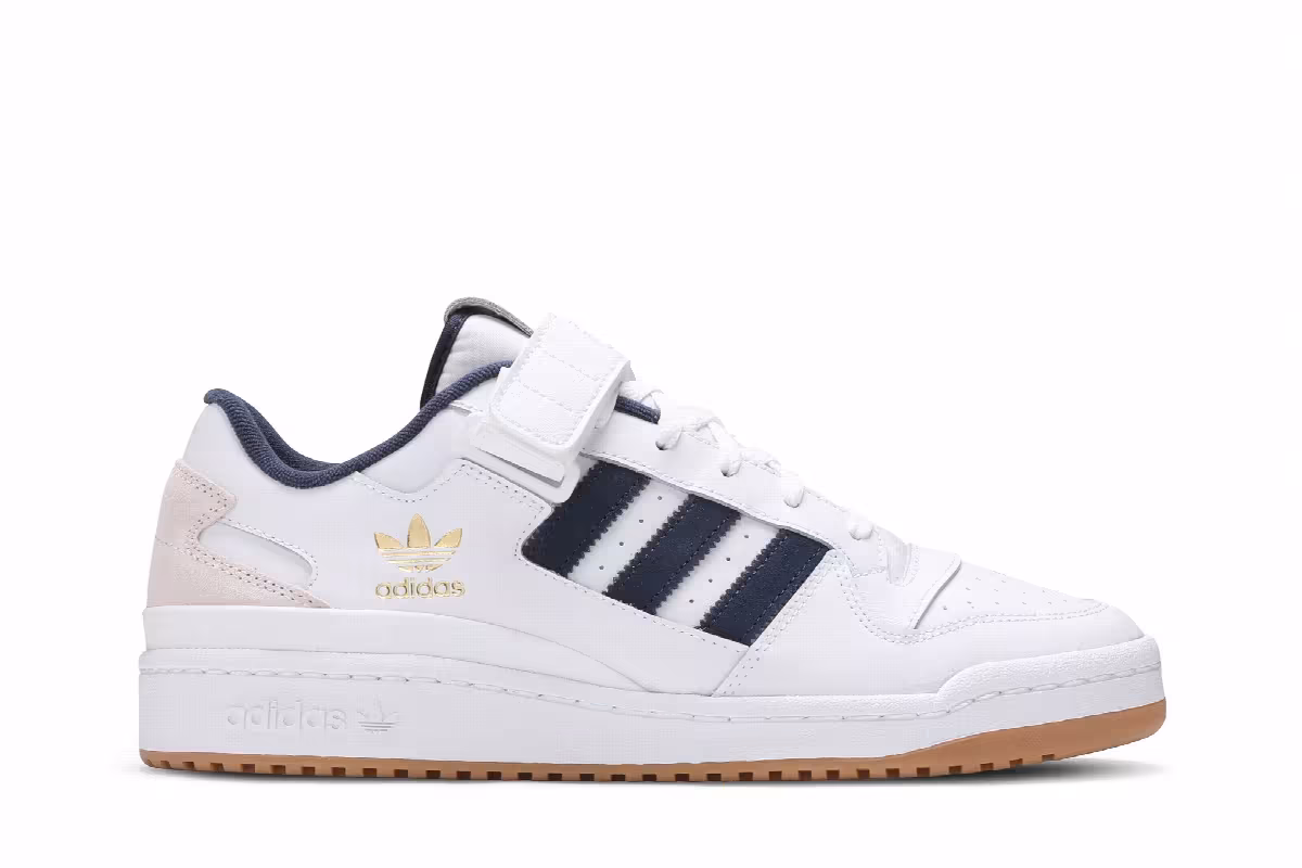 Adidas Forum Low White Crew Navy, view 2