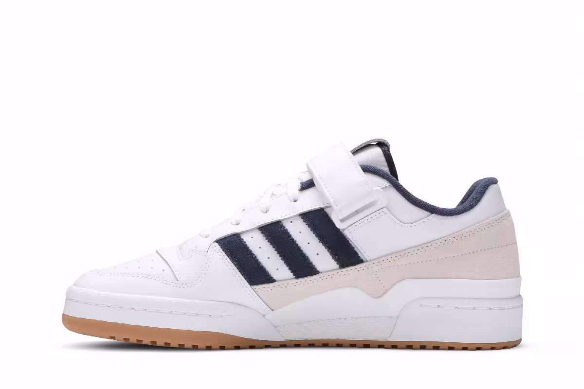 Adidas Forum Low White Crew Navy, view 4
