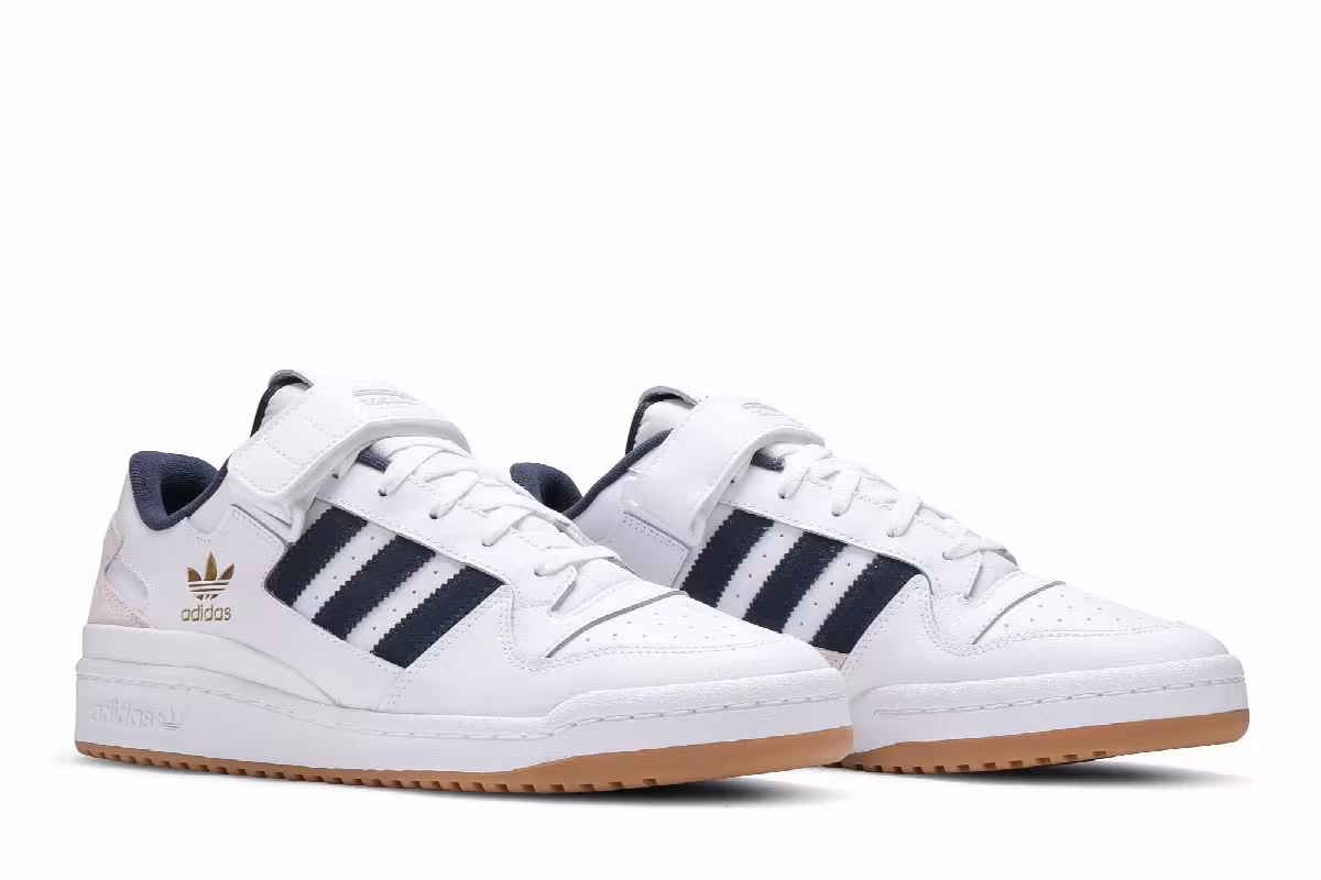 Adidas Forum Low White Crew Navy, view 9
