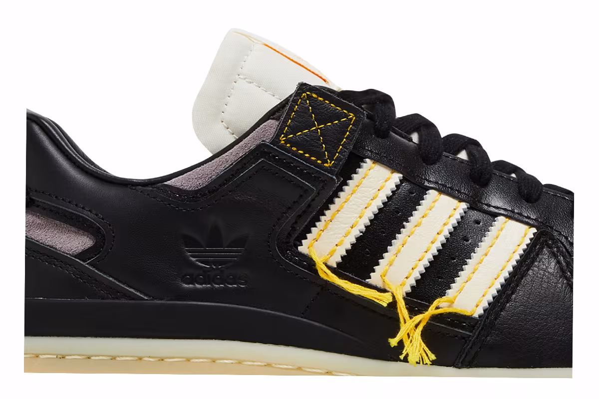 Adidas Forum 84 Low Premium Black Easy Yellow, view 3