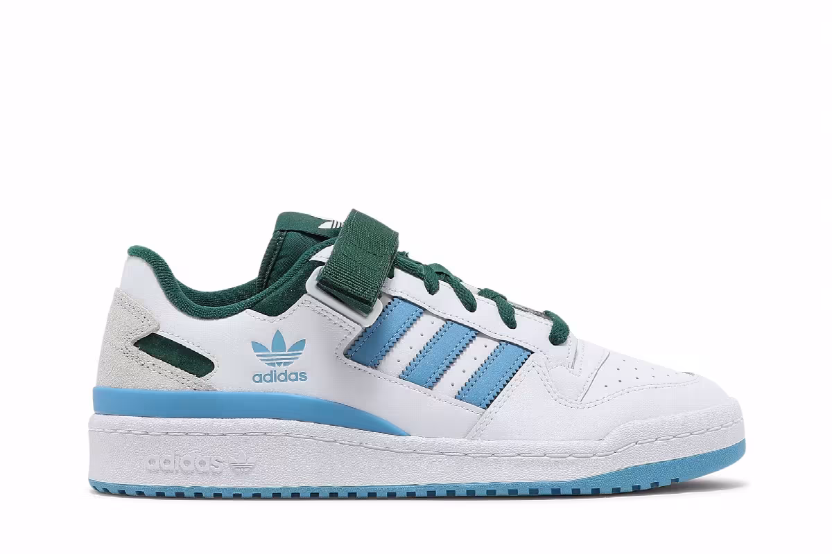 Adidas Forum Low White Blue Green, view 2