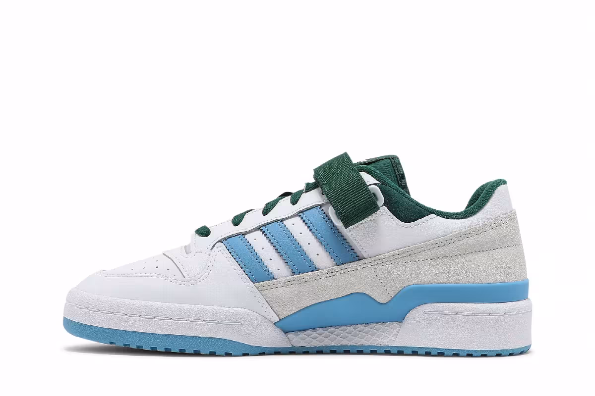 Adidas Forum Low White Blue Green, view 4