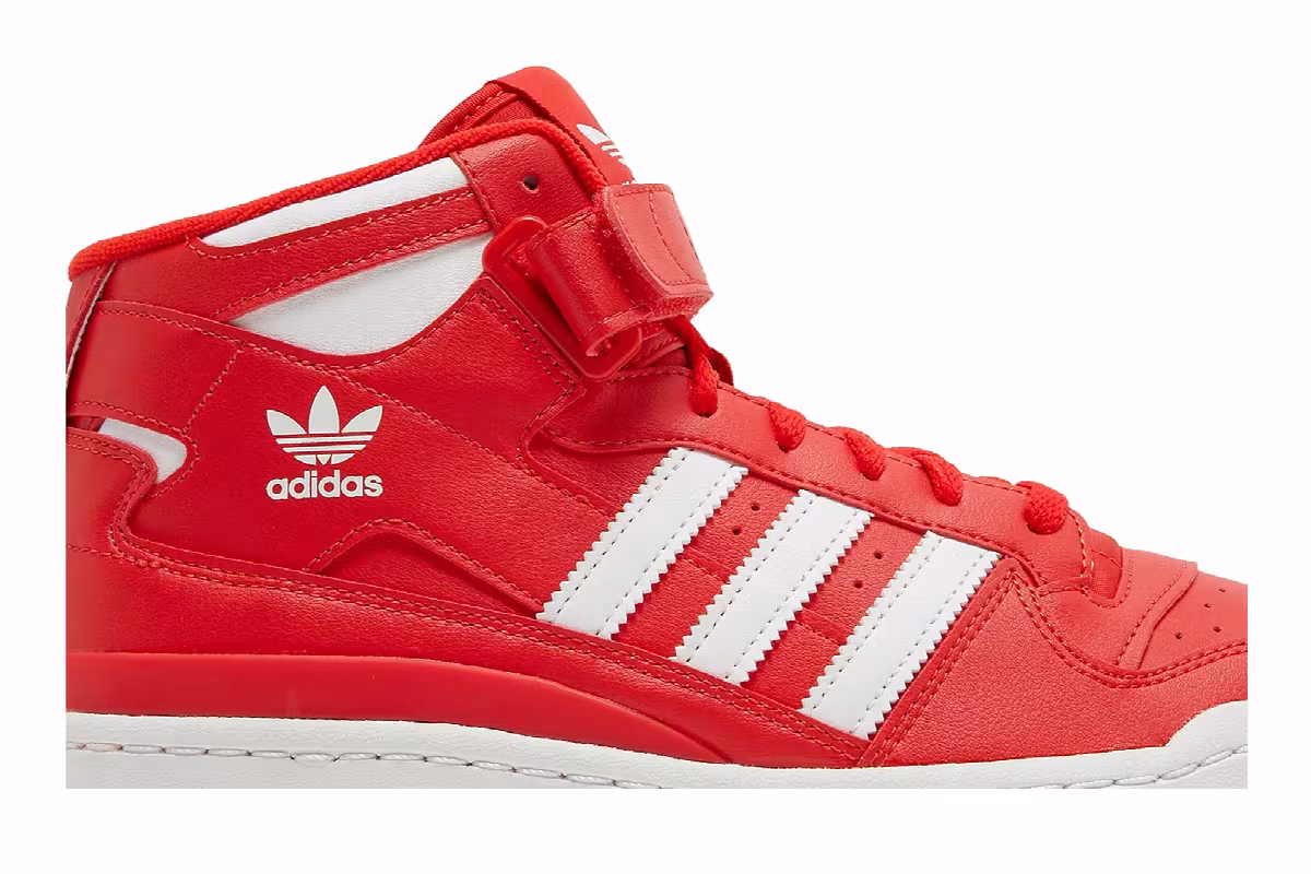adidas Forum Mid Red, view 3