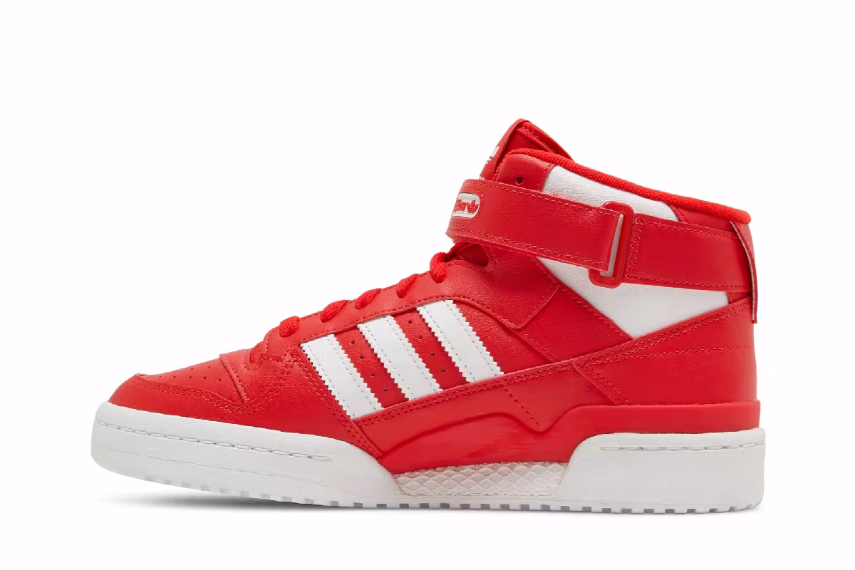 adidas Forum Mid Red, view 4