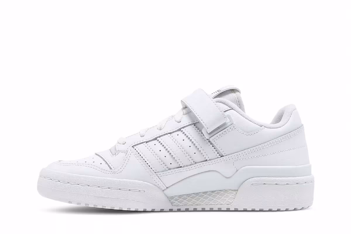 adidas Women's Forum Low White Shock Pink, view 4