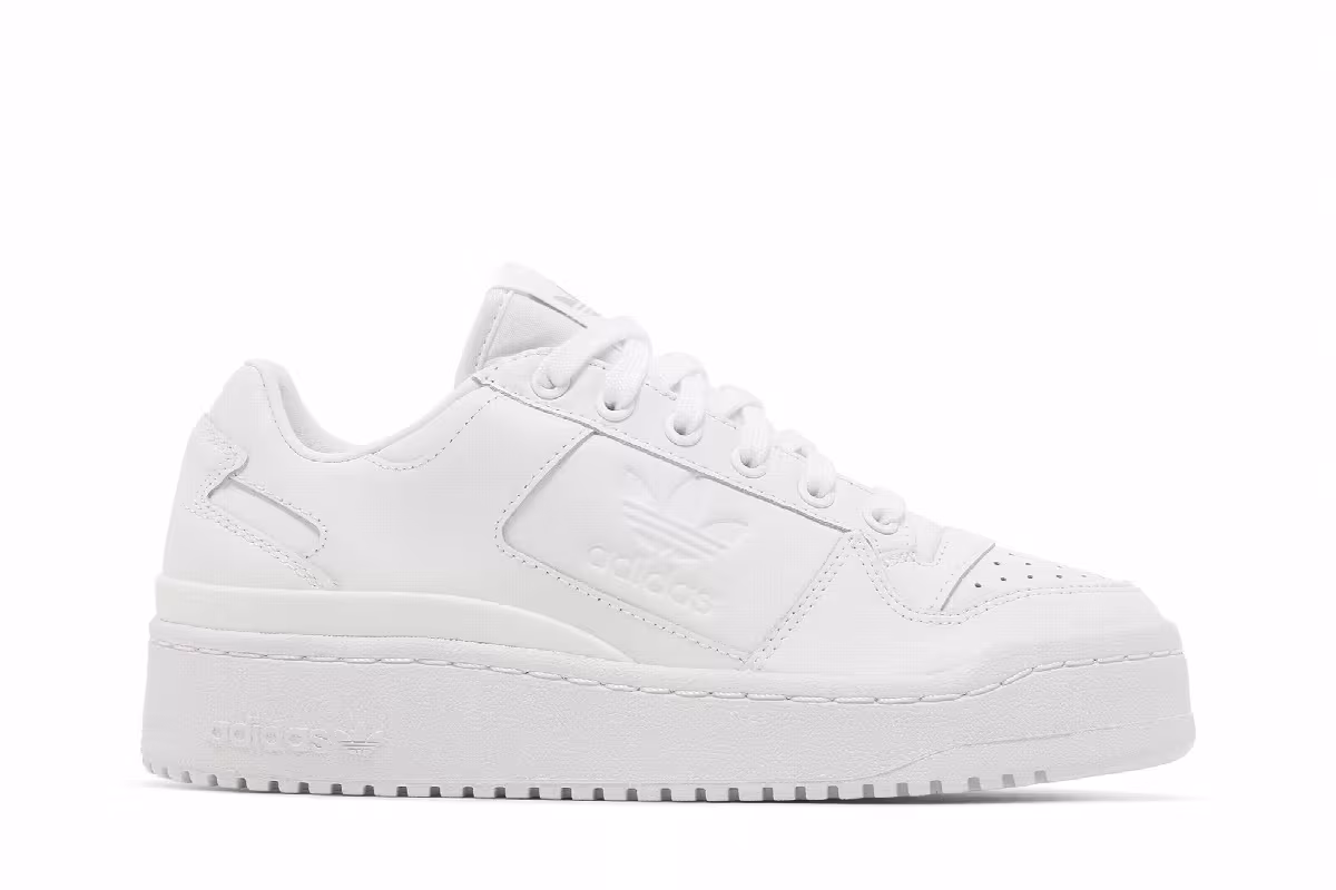 adidas Women's Forum Bold Triple White, view 2
