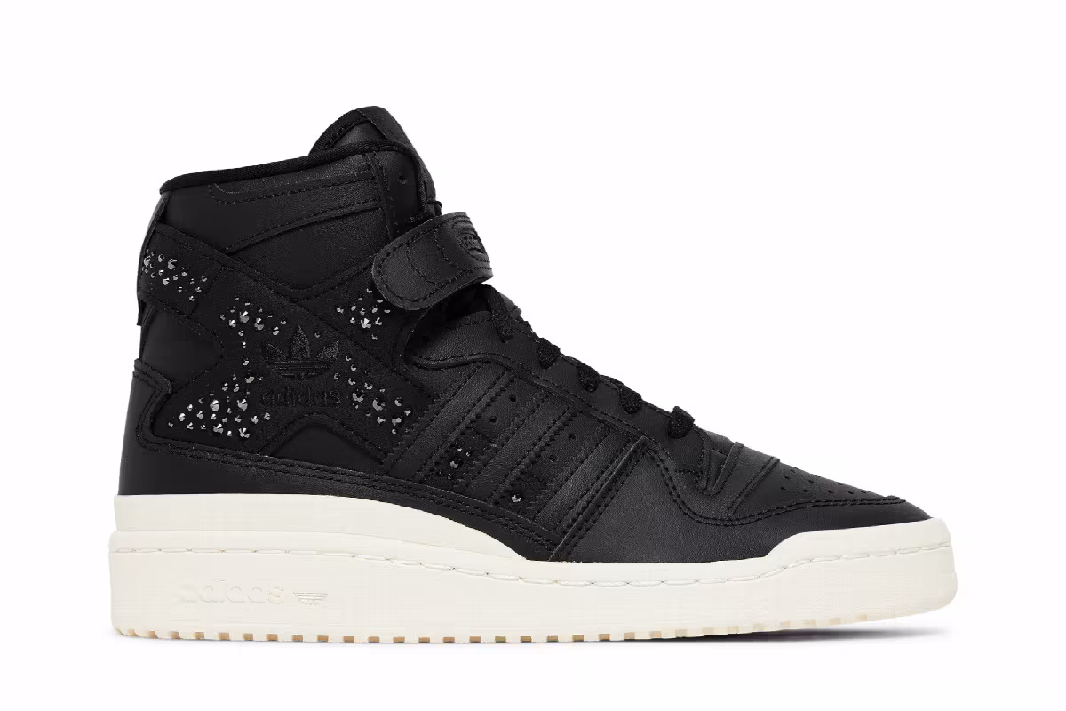 Adidas Women's Forum 84 High Black Sparkle, view 2