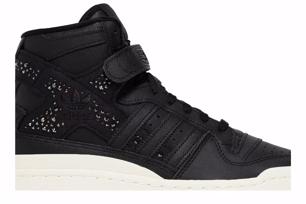 Adidas Women's Forum 84 High Black Sparkle, view 3