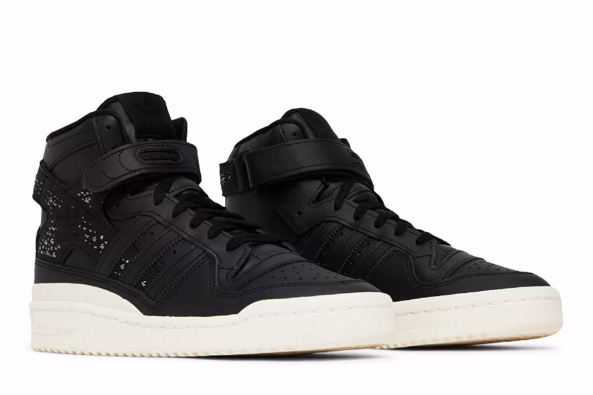 Adidas Women's Forum 84 High Black Sparkle, view 9