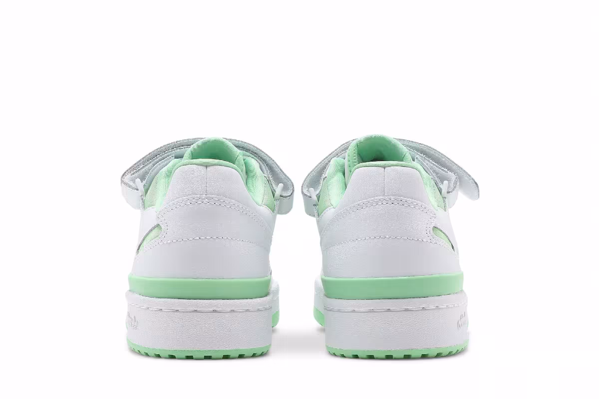 adidas Women's Forum Low White Glory Mint, view 7