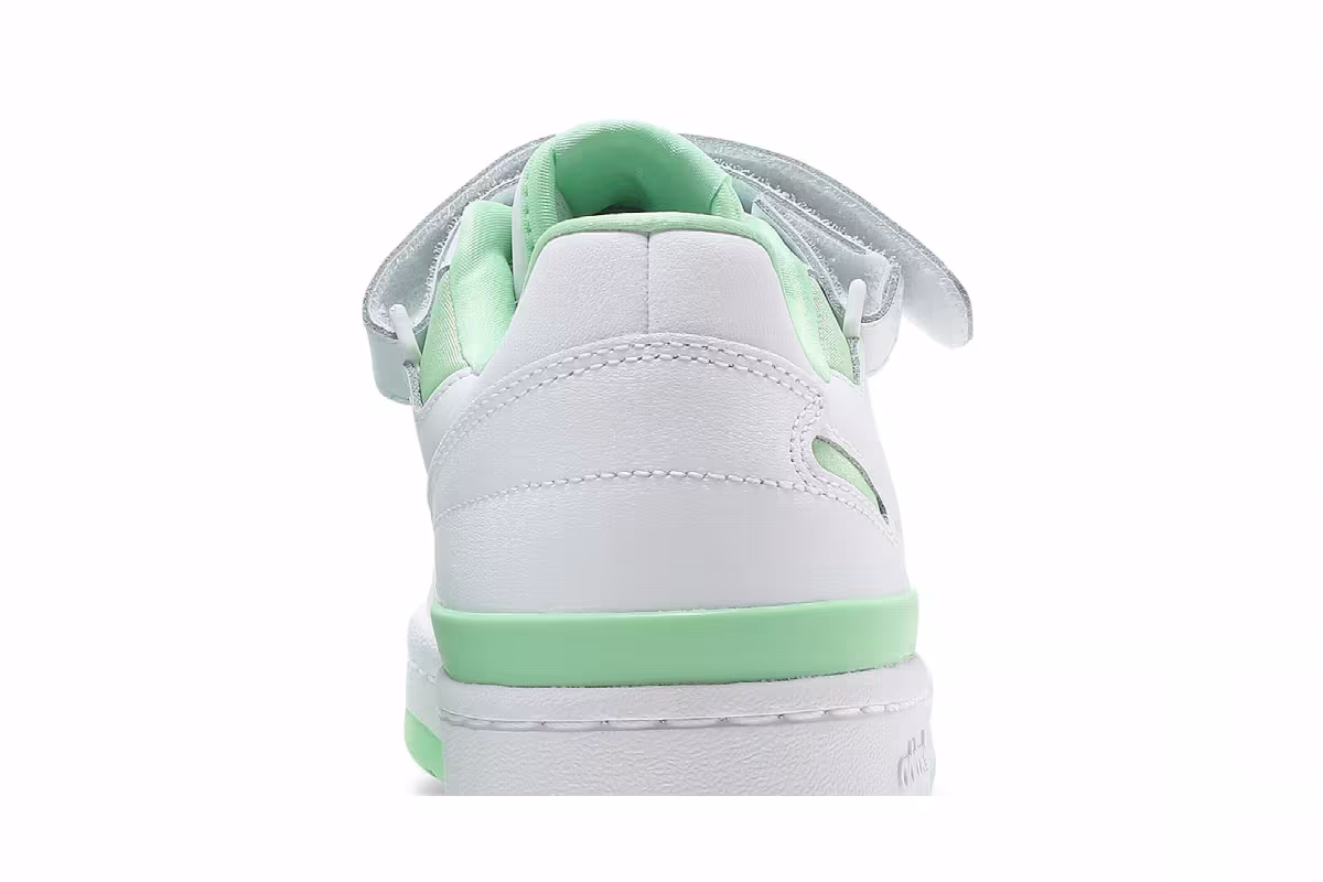 adidas Women's Forum Low White Glory Mint, view 8