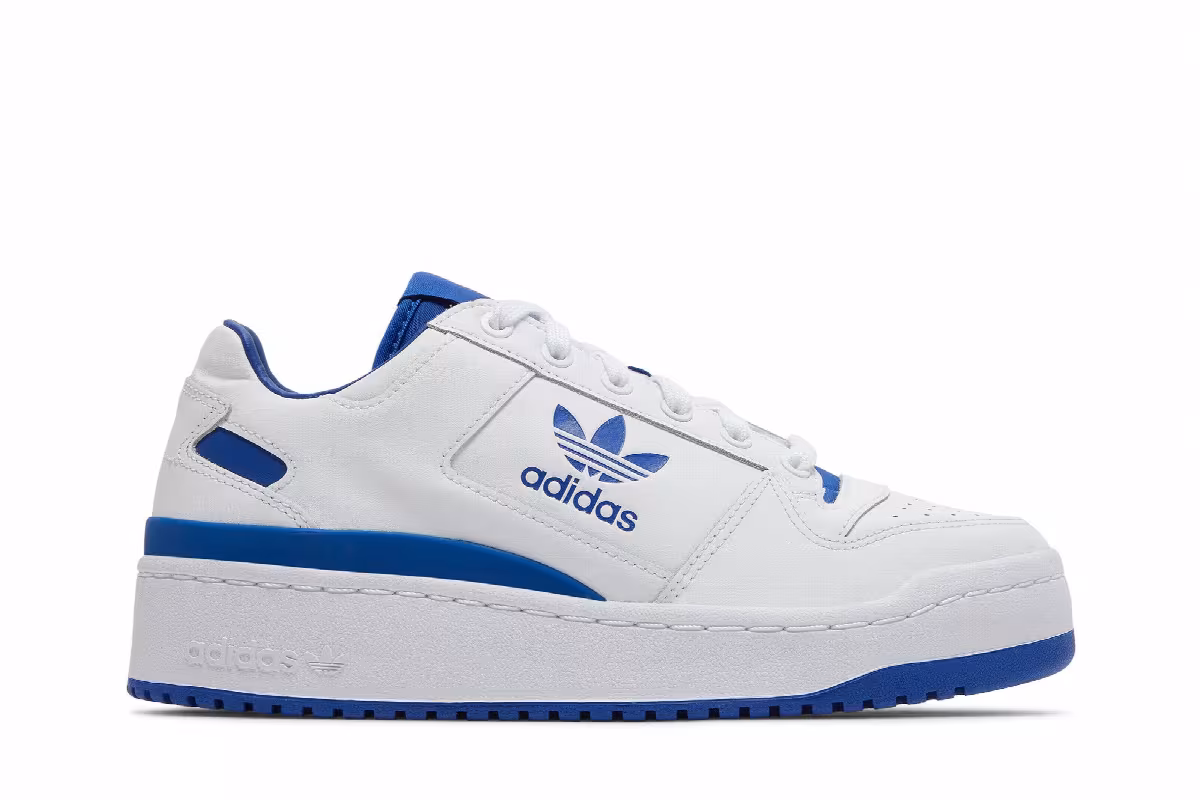 Adidas Women's Forum Bold White Royal Blue, view 2