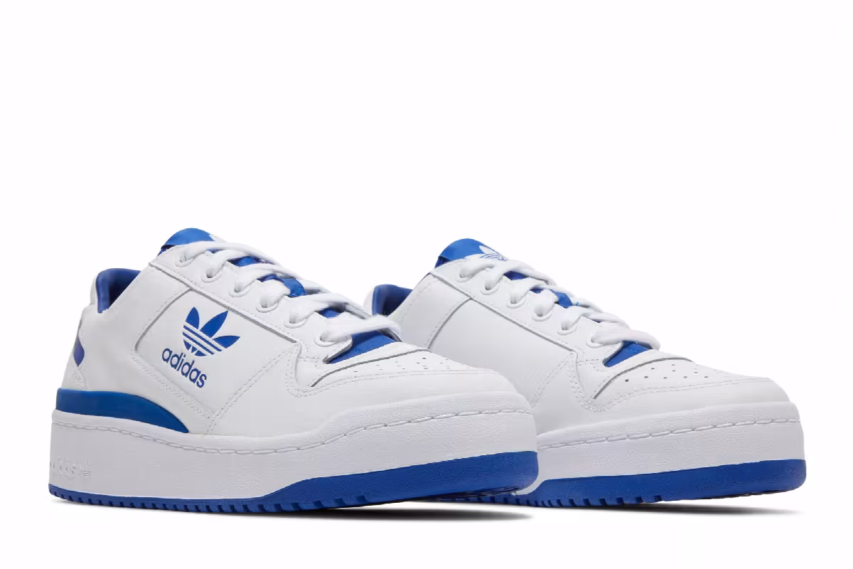 Adidas Women's Forum Bold White Royal Blue, view 9