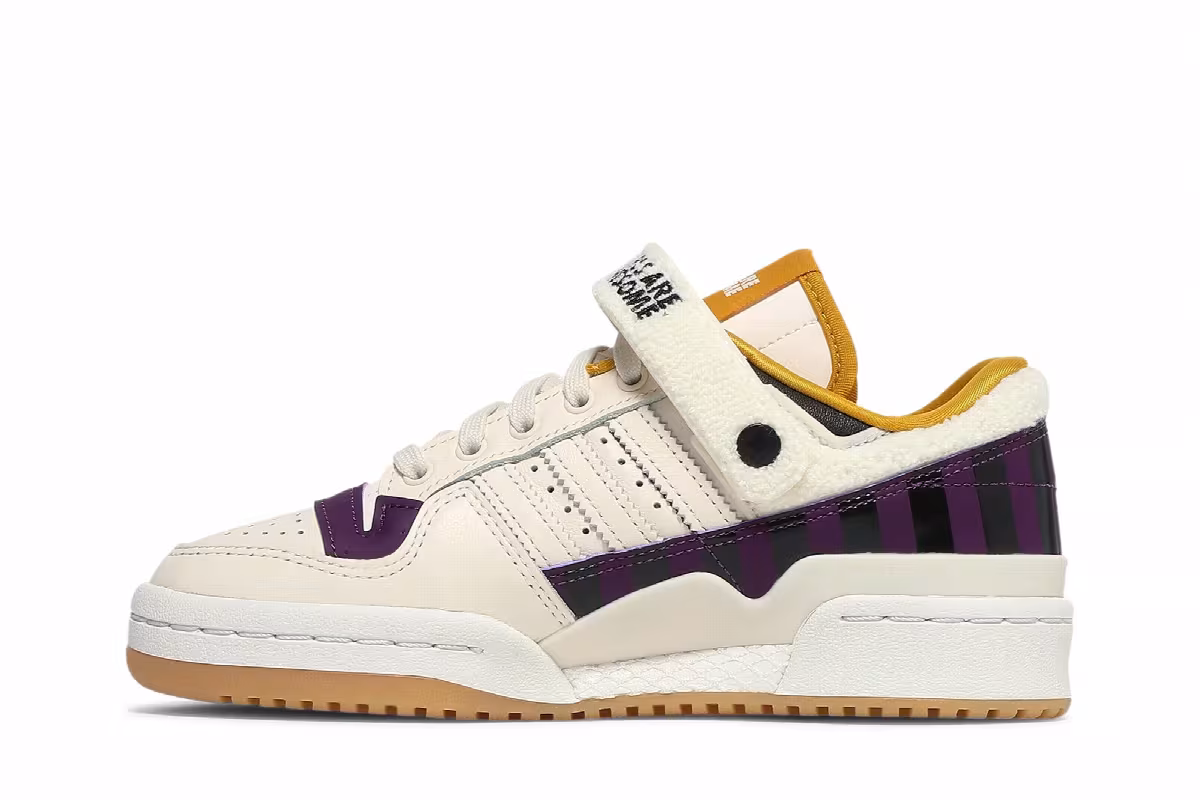Girls Are Awesome x adidas Women's Forum Low White Purple Beauty, view 4