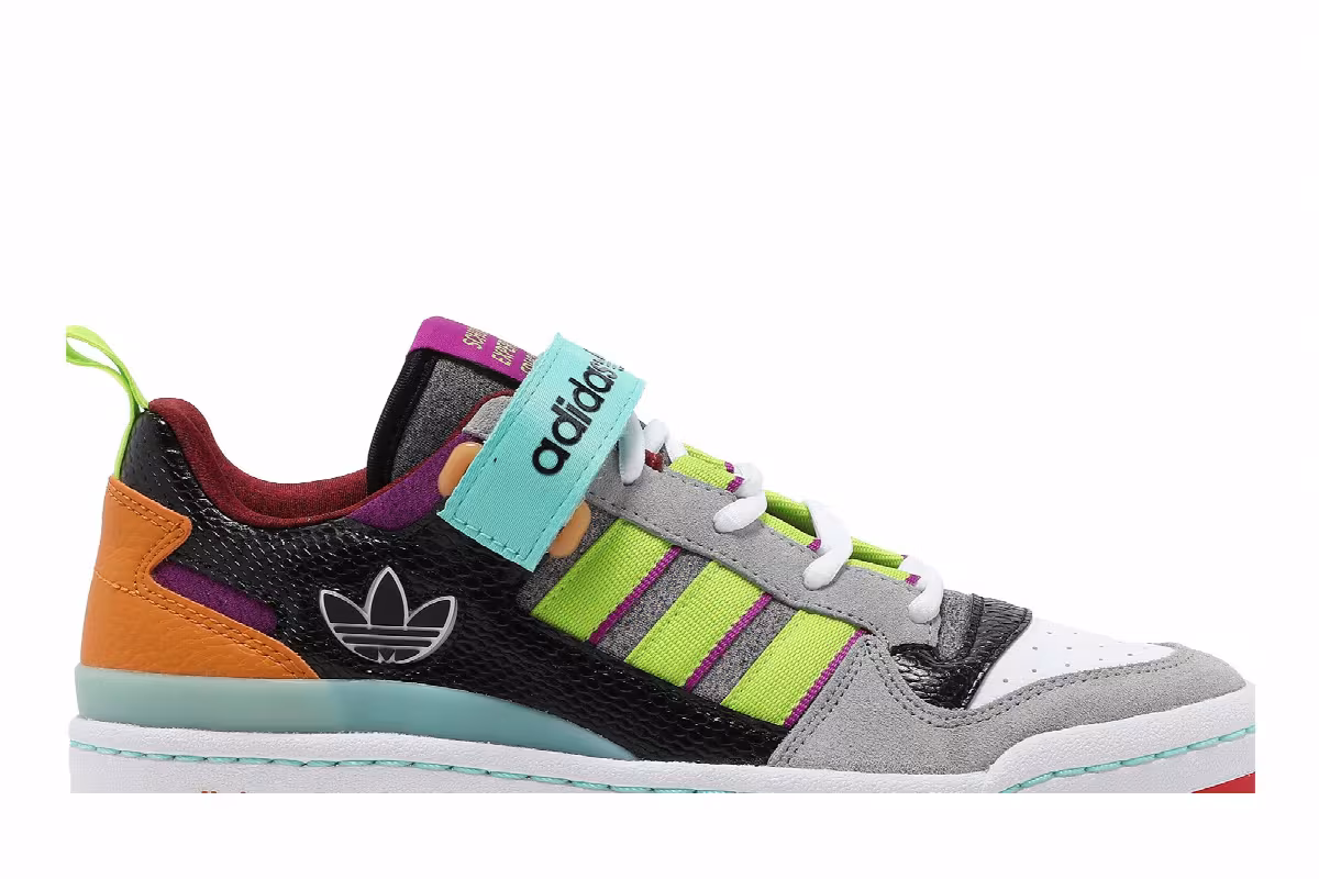 S.E.E.D. x adidas Women's Forum Low Multi, view 3