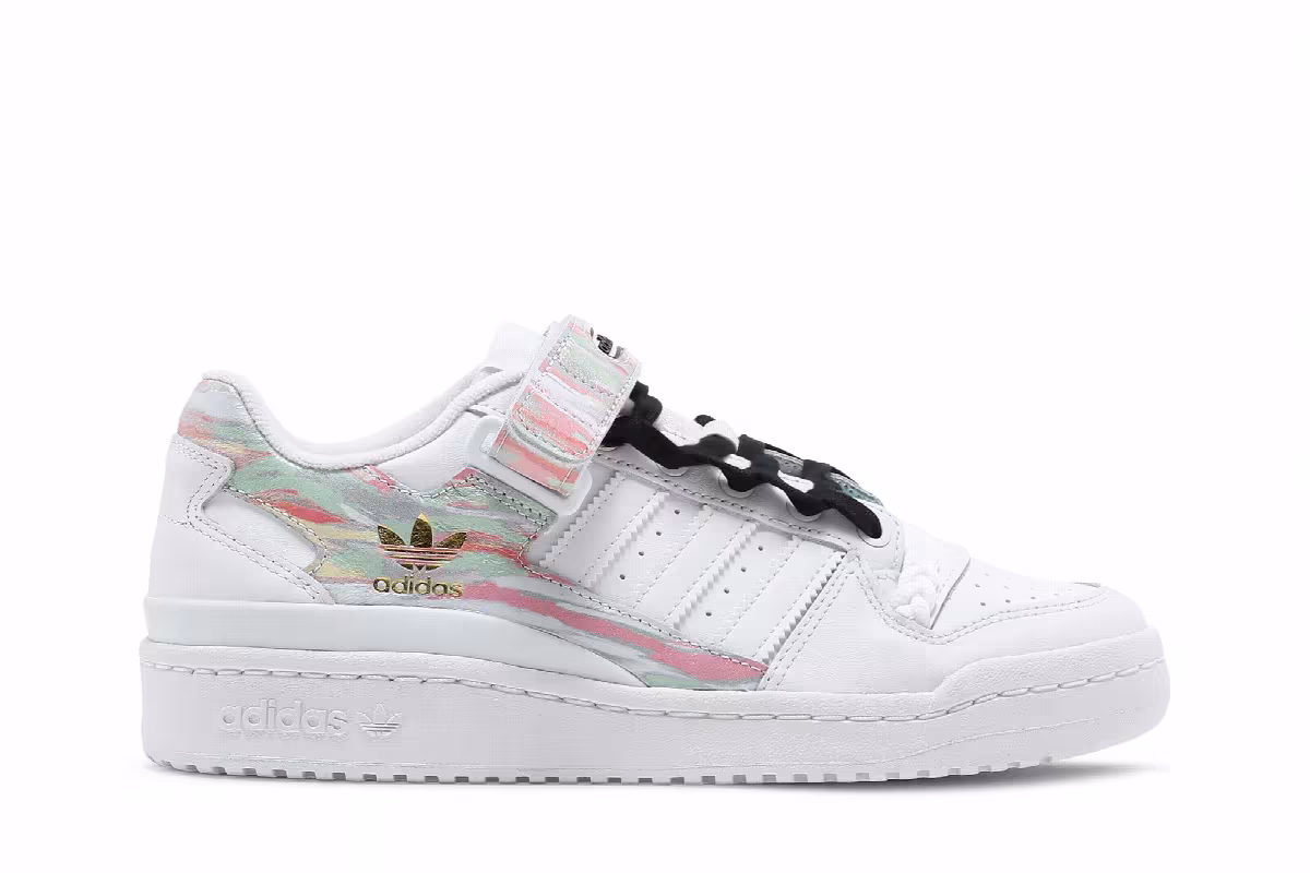 Adidas Women's Forum Low I Love Dance - Frozen Green Pink, view 2