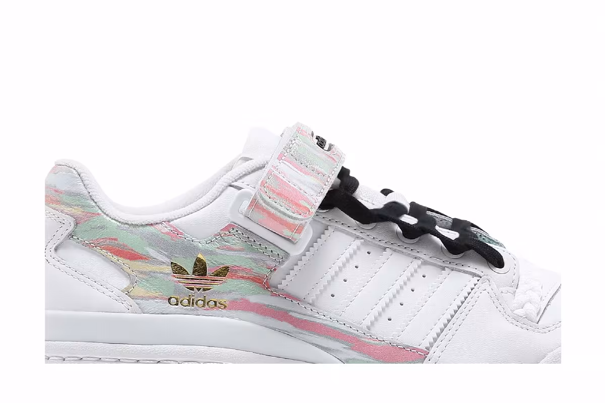 Adidas Women's Forum Low I Love Dance - Frozen Green Pink, view 3