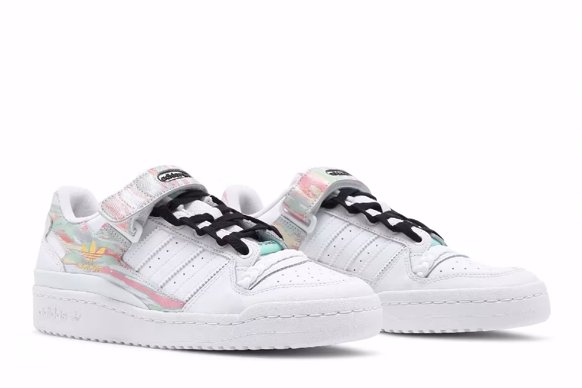 Adidas Women's Forum Low I Love Dance - Frozen Green Pink, view 9
