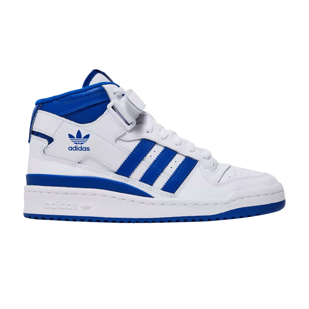adidas Women's Forum Mid White Royal Blue