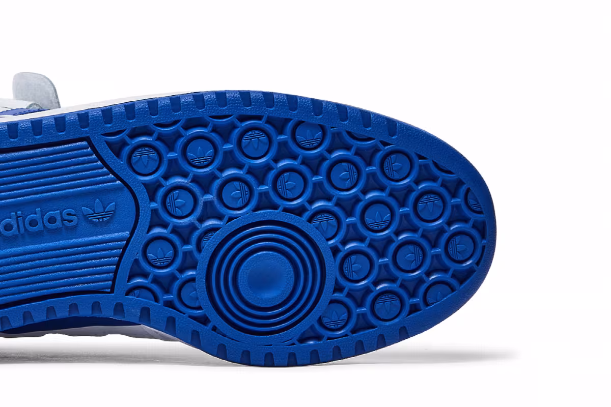 adidas Women's Forum Mid White Royal Blue, view 6
