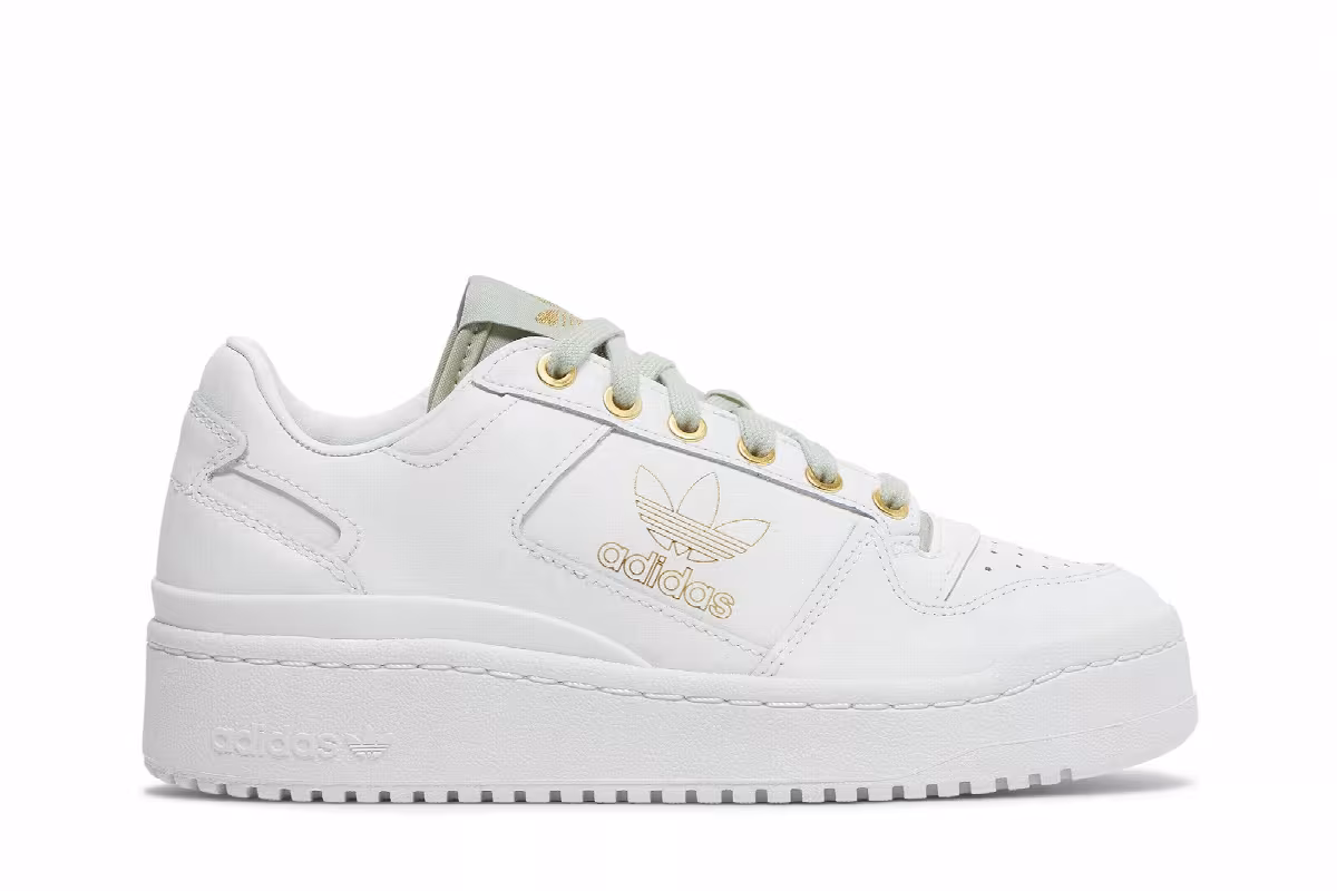 Adidas Women's Forum Bold White Matte Gold, view 2