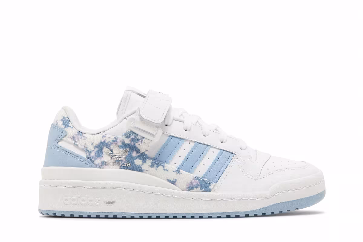 Adidas Women's Forum Low Floral - Ambient Sky, view 2