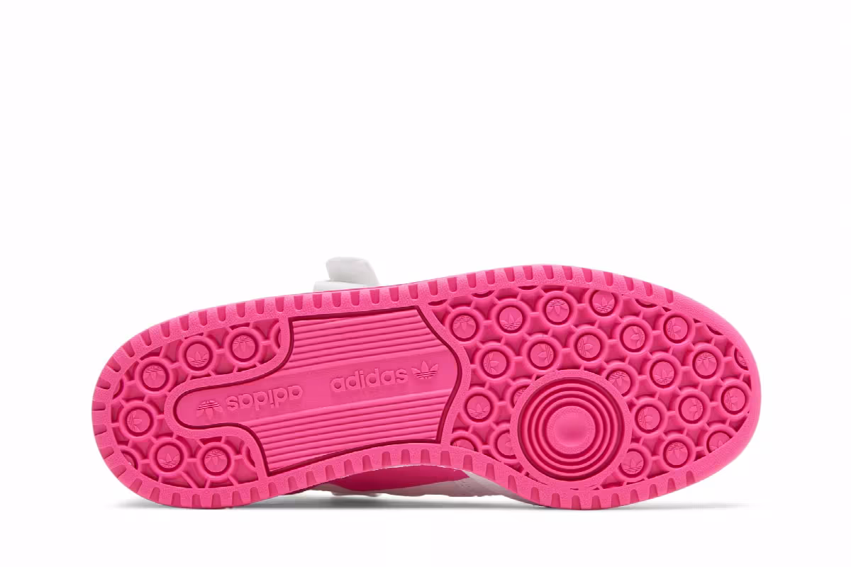 adidas Forum Low J White Screaming Pink, view 5