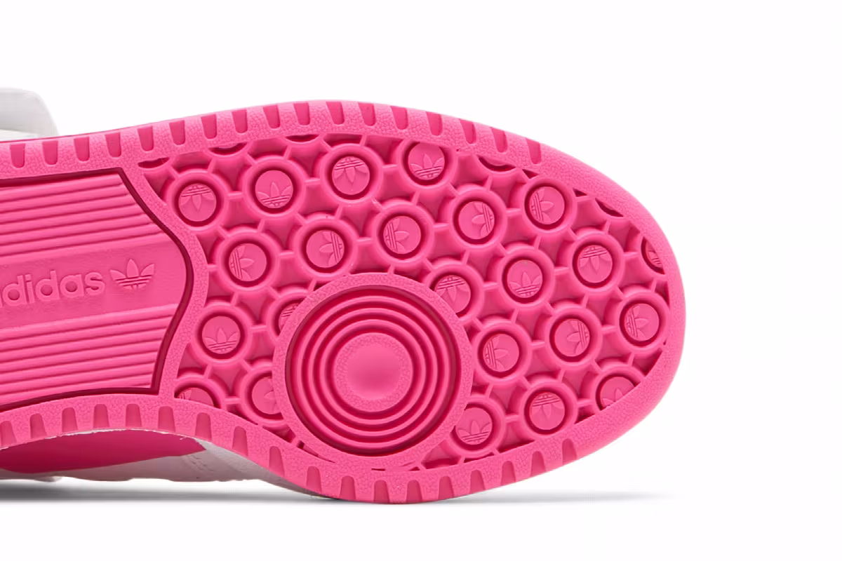 adidas Forum Low J White Screaming Pink, view 6
